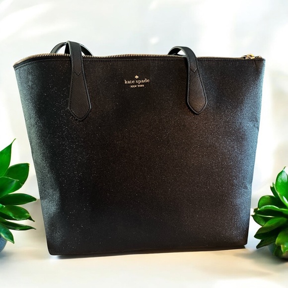 NWOT Kate Spade ♠️ glitter tote and pouch BUNDLE - Picture 4 of 5